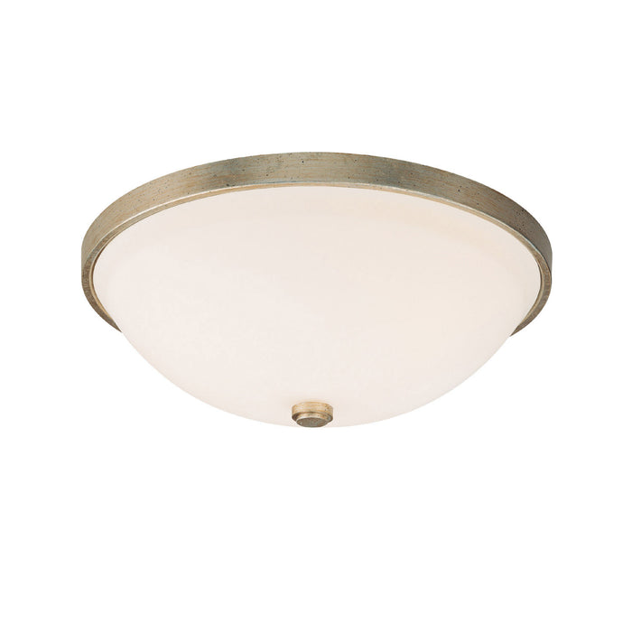 Capital Lighting 2323WG-SW Two Light Flush Mount, Winter Gold