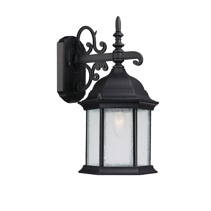 Capital Lighting 9833BK One Light Outdoor Wall Lantern, Black