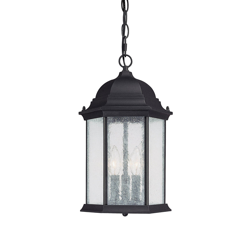 Capital Lighting 9836BK Three Light Outdoor Hanging Lantern, Black