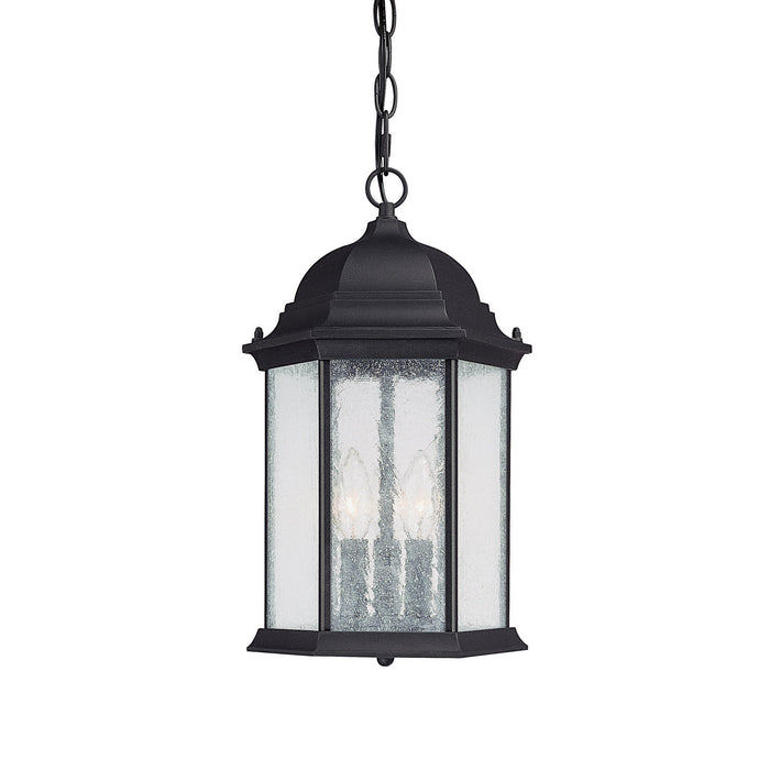 Capital Lighting 9836BK Three Light Outdoor Hanging Lantern, Black