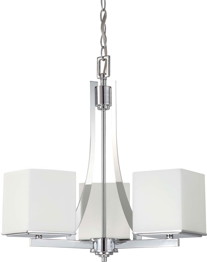 Nuvo Lighting 60-4085 Three Light Chandelier, Polished Chrome