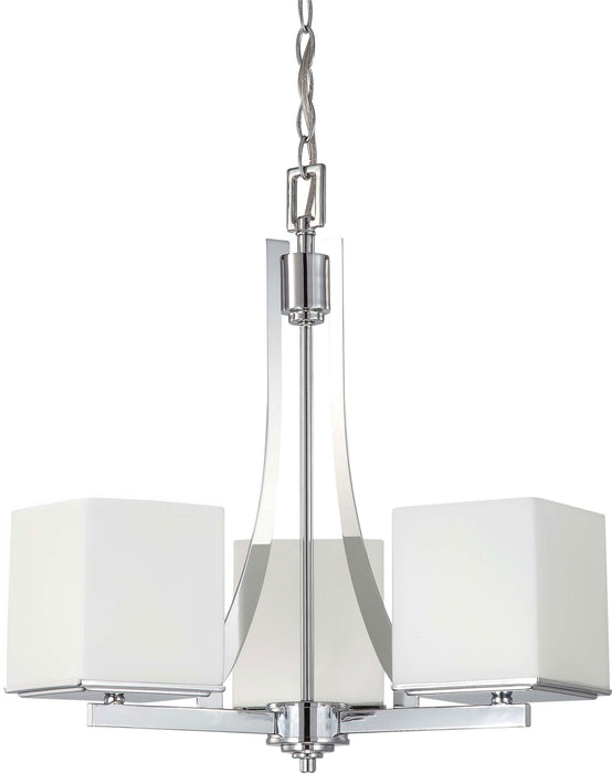 Nuvo Lighting 60-4085 Three Light Chandelier, Polished Chrome