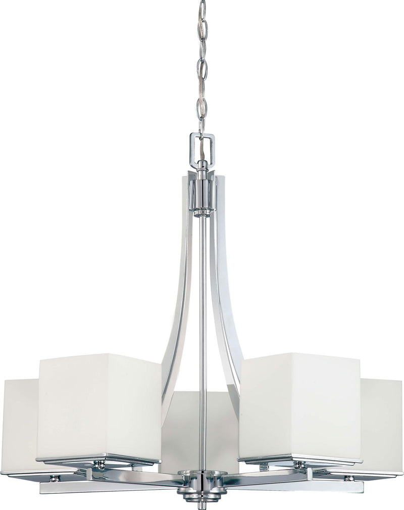 Nuvo Lighting 60-4086 Five Light Chandelier, Polished Chrome