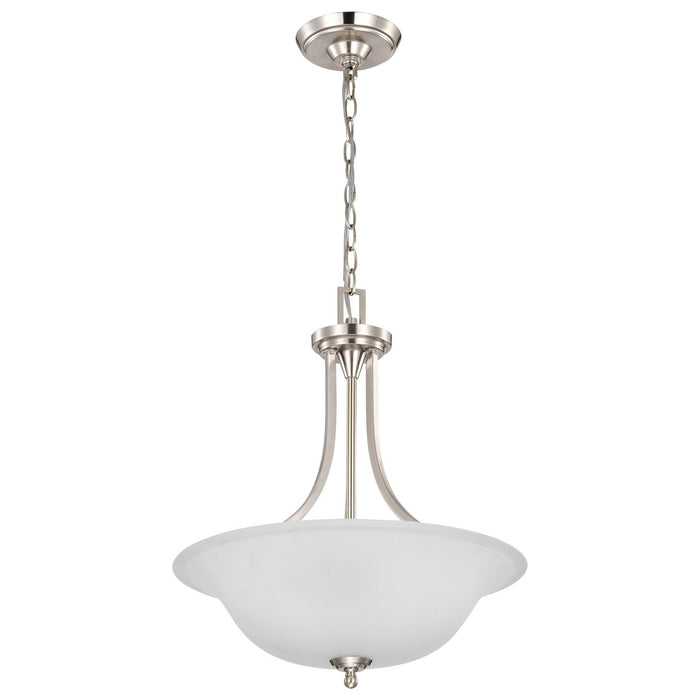 Nuvo Lighting 60-4147 Three Light Pendant, Brushed Nickel