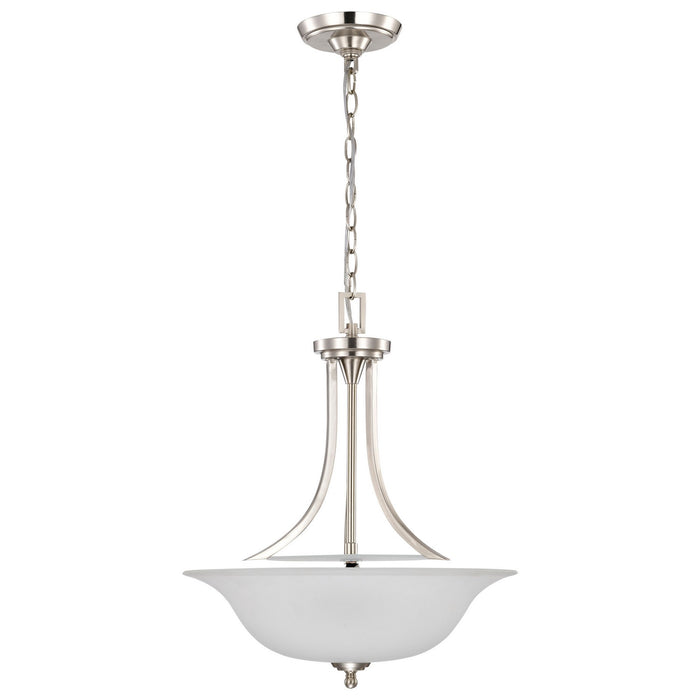 Nuvo Lighting 60-4147 Three Light Pendant, Brushed Nickel