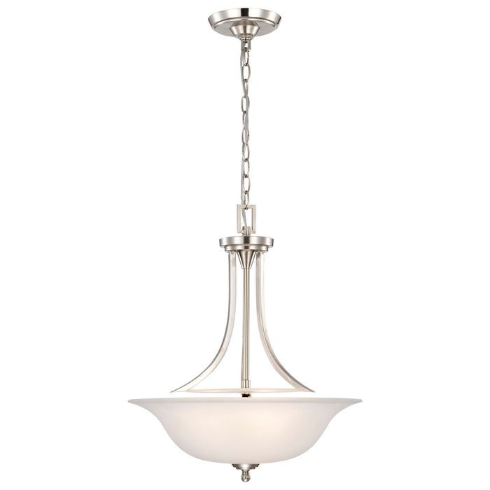 Nuvo Lighting 60-4147 Three Light Pendant, Brushed Nickel