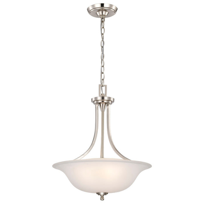 Nuvo Lighting 60-4147 Three Light Pendant, Brushed Nickel
