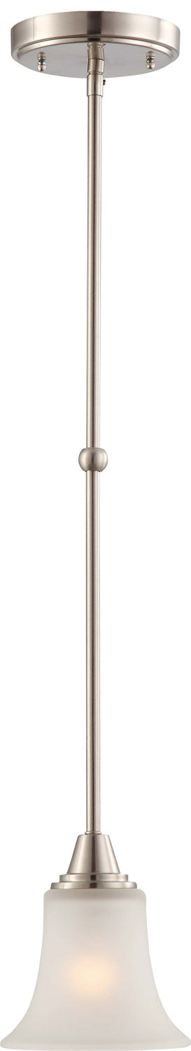 Nuvo Lighting 60-4148 One Light Mini Pendant, Brushed Nickel