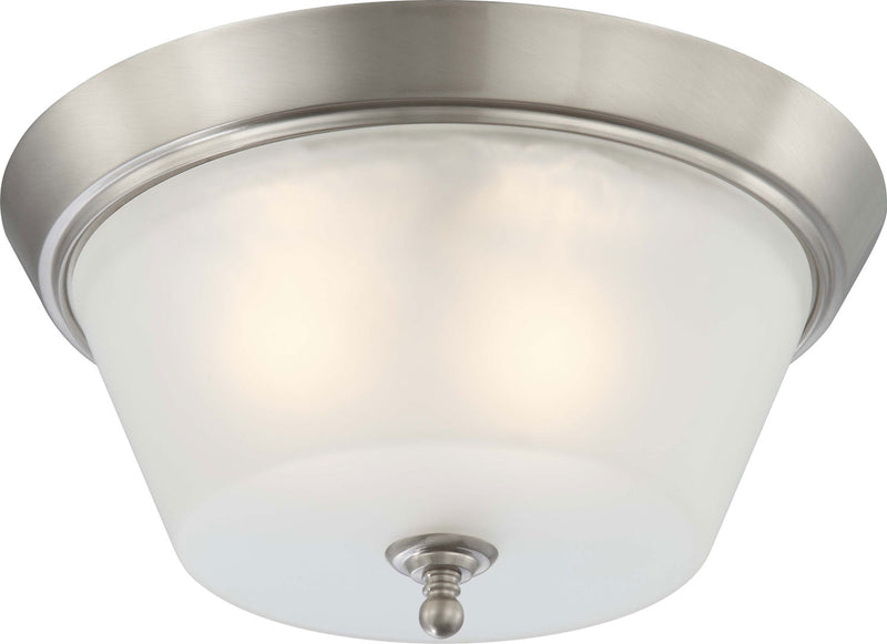 Nuvo Lighting 60-4153 Three Light Flush Mount, Brushed Nickel