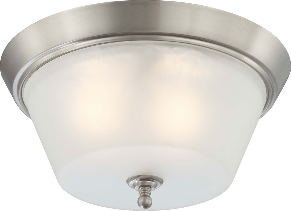 Nuvo Lighting 60-4153 Three Light Flush Mount, Brushed Nickel