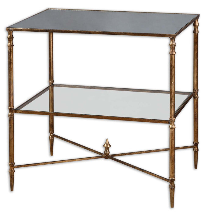 Uttermost 26120 Table, Gold Leaf