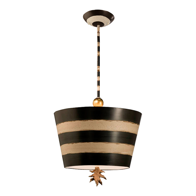 Lucas + McKearn PD1019 Pendant, Hand-Painted Black/Cream