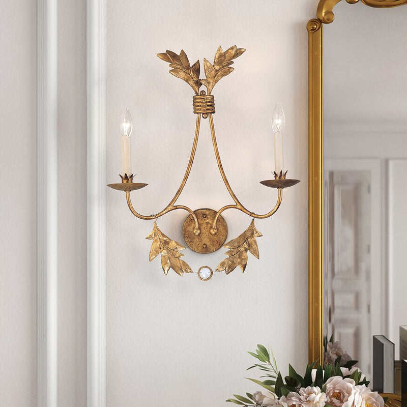 Lucas + McKearn SC1159-2 Two Light Wall Sconce, Gold