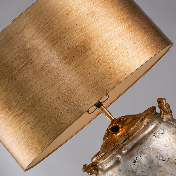Lucas + McKearn TA1118 One Light Table Lamp, Antiqued Silver W/Gold