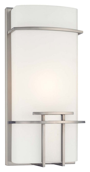 George Kovacs P465-084 One Light Wall Sconce, Brushed Nickel