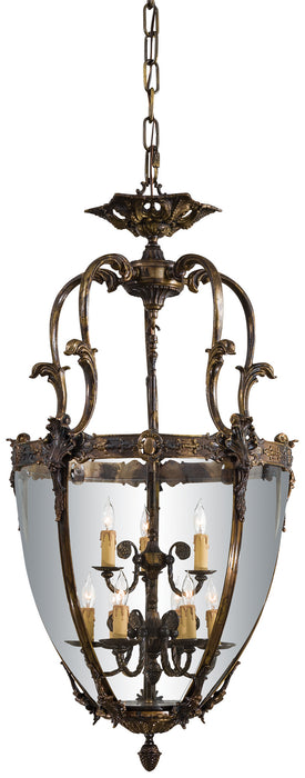 Metropolitan N9201 Nine Light Pendant, Oxide Brass