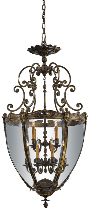 Metropolitan N9204 12 Light Foyer Pendant, Oxide Brass