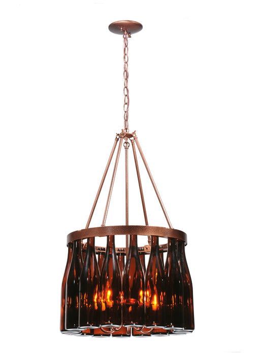 Meyda Tiffany 114513 Five Light Chandelier, Copper Vein