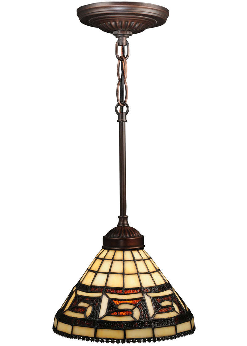 Meyda Tiffany 109063 One Light Mini Pendant, Cafe-Noir