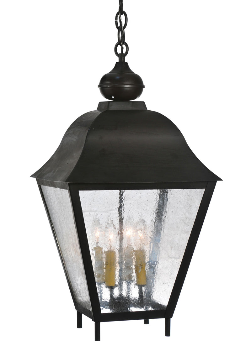 Meyda Tiffany 111281 Four Light Pendant, Wrought Iron