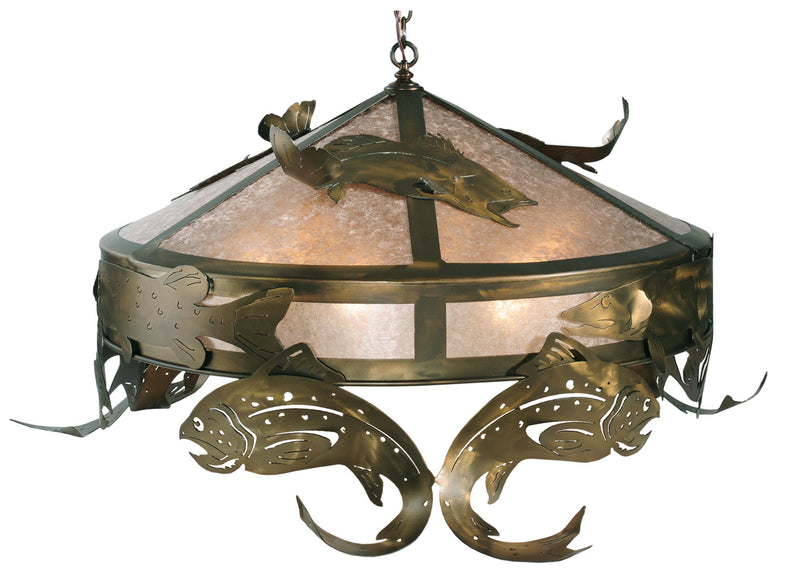 Meyda Tiffany 111957 Six Light Pendant, Antique Copper