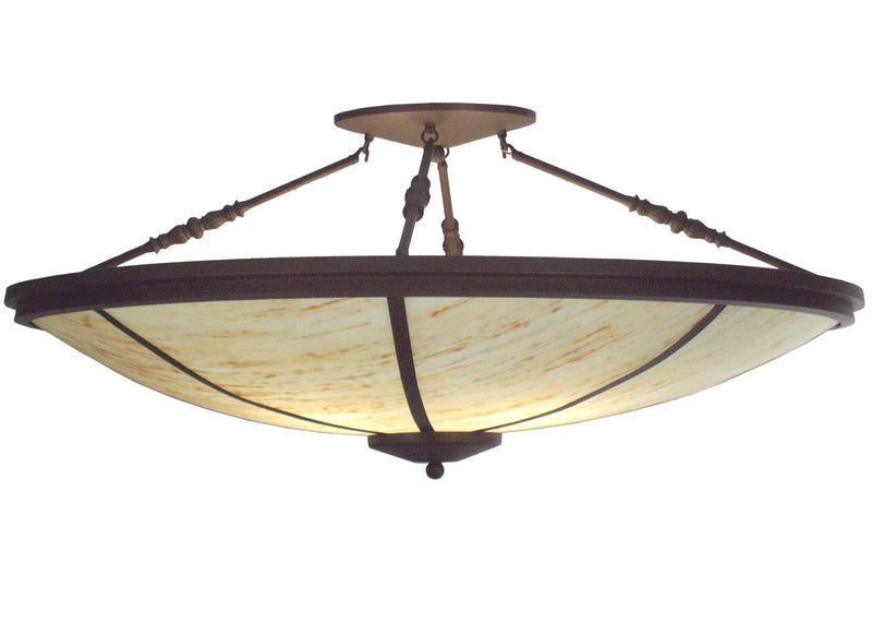 Meyda Tiffany 112356 Four Light Semi-Flushmount, Cafe Noir
