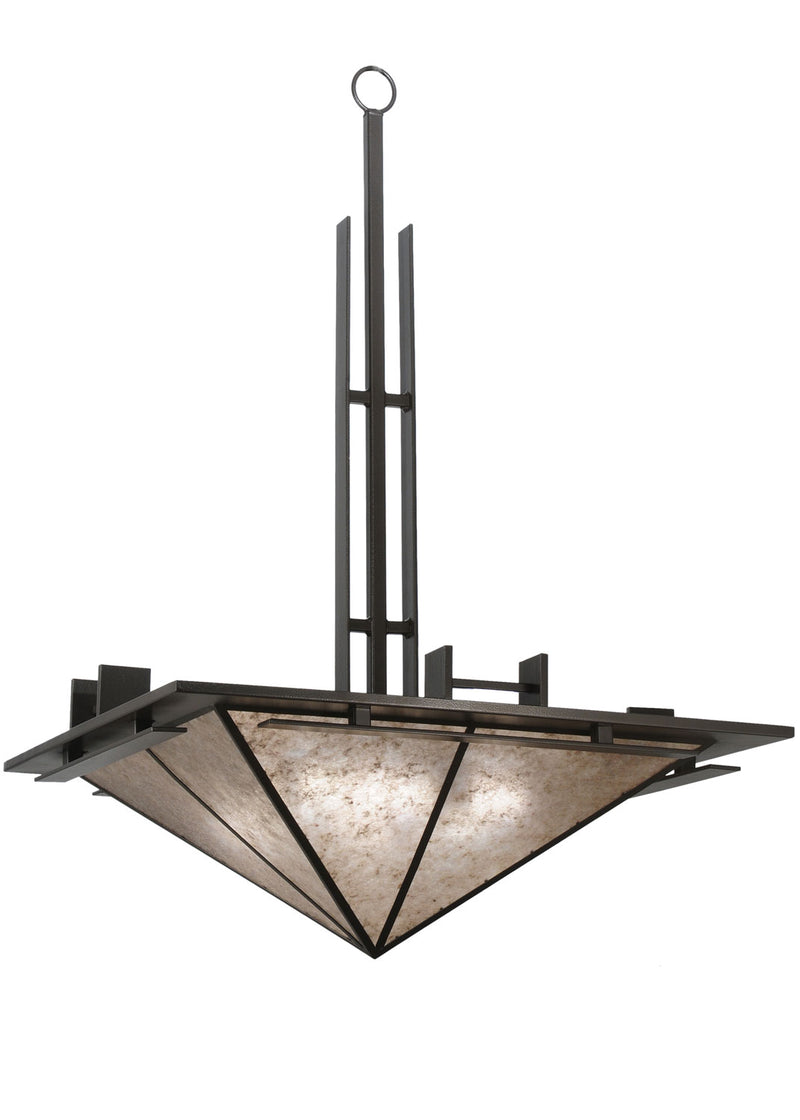 Meyda Tiffany 112392 Four Light Inverted Pendant, Antique Copper