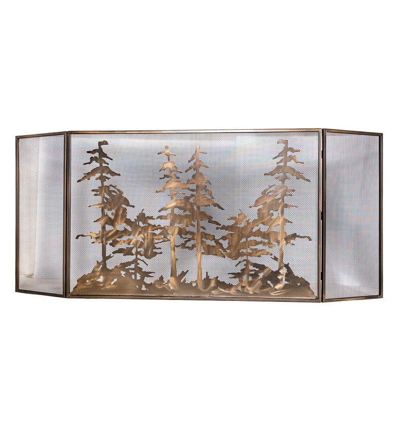 Meyda Tiffany 113067 Fireplace Screen, Antique Copper