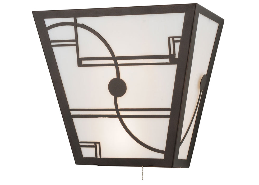 Meyda Tiffany 112971 Two Light Wall Sconce, Mahogany Bronze