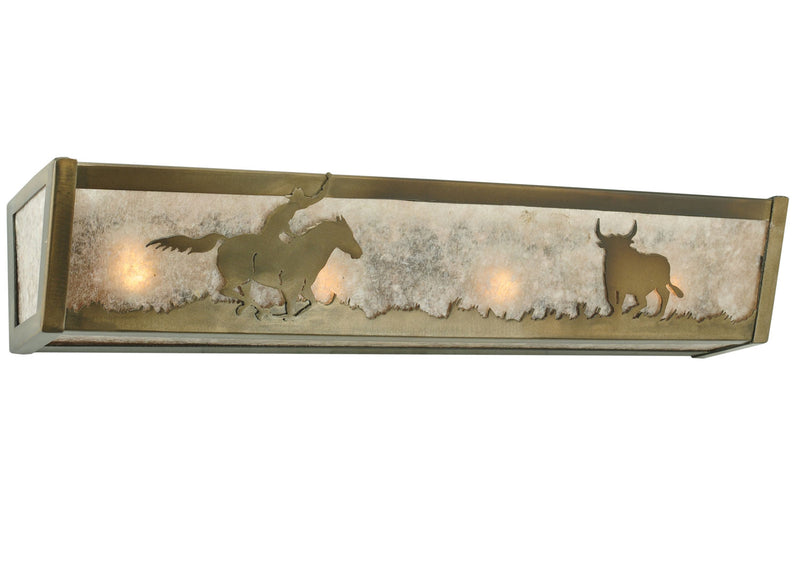 Meyda Tiffany 113548 Four Light Vanity, Antique Copper