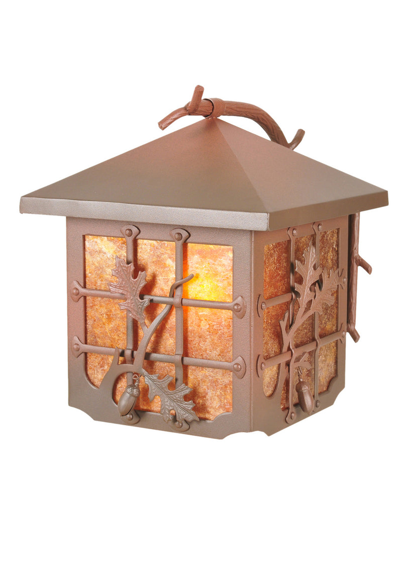 Meyda Tiffany 82629 One Light Wall Sconce, Rust On Wrought Iron