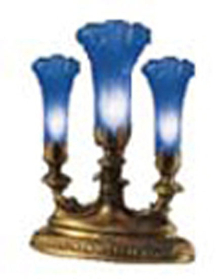 Meyda Tiffany 10898 Three Light Accent Lamp, Mahogany Bronze
