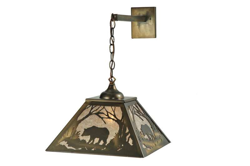 Meyda Tiffany 110133 Two Light Wall Sconce, Antique Copper