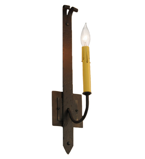 Meyda Tiffany 110212 One Light Wall Sconce, Hand Wrought Iron