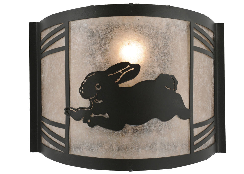 Meyda Tiffany 110558 LED Wall Sconce, Textured Black