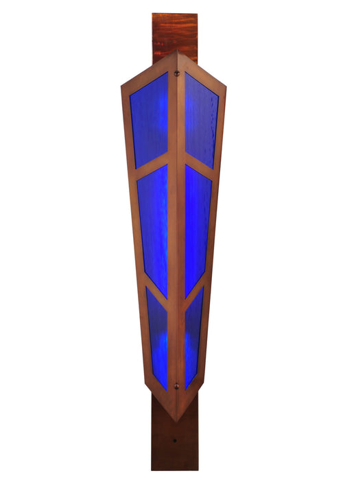 Meyda Tiffany 110834 Two Light Wall Sconce, Transparent Copper