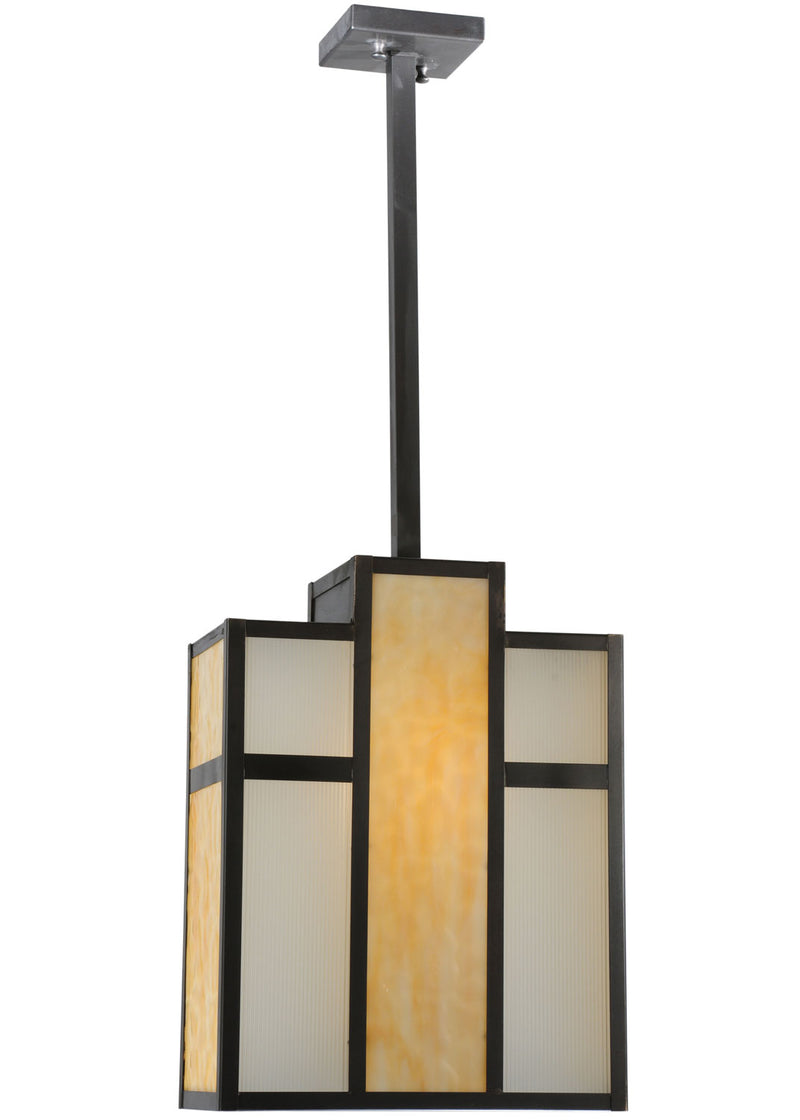 Meyda Tiffany 112209 One Light Pendant, Craftsman Brown