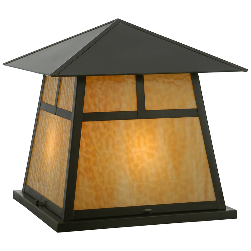 Meyda Tiffany 112417 Four Light Pier Mount, Craftsman Brown