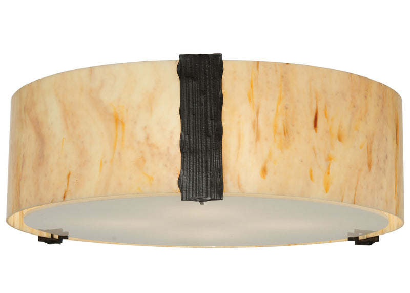 Meyda Tiffany 112545 Four Light Flushmount, Timeless Bronze
