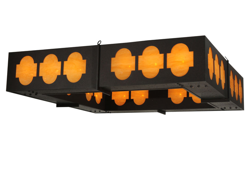 Meyda Tiffany 113074 24 Light Semi-Flushmount, Dark Roast