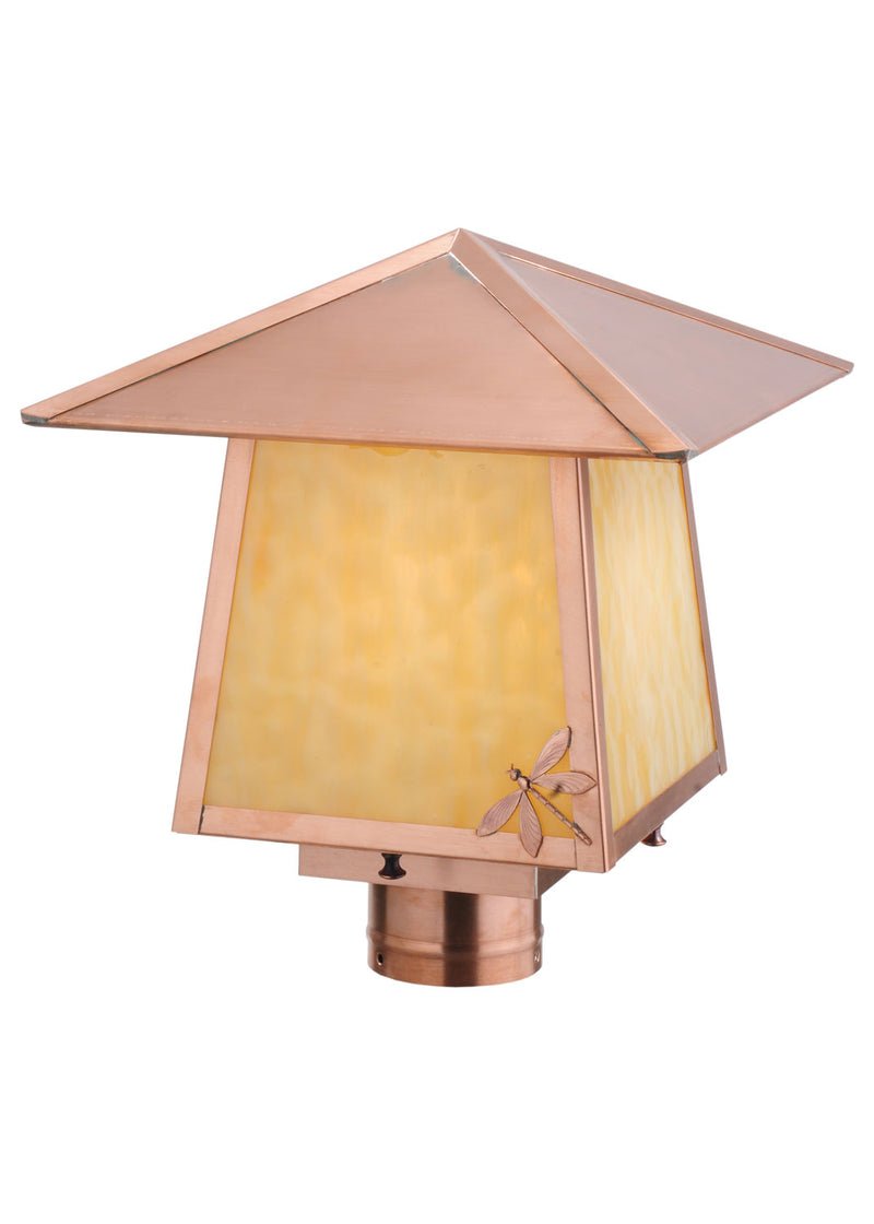 Meyda Tiffany 113223 One Light Post Mount, Natural Copper