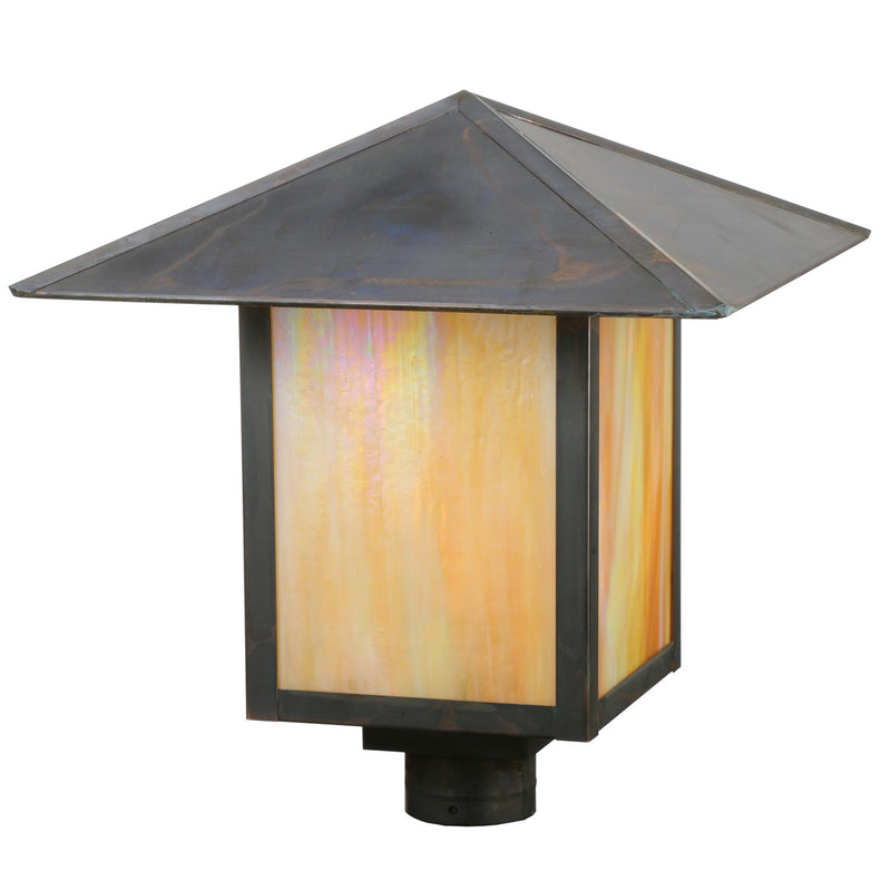 Meyda Tiffany 113385 One Light Post Mount, Vintage Copper