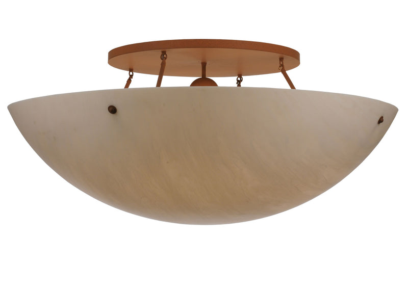 Meyda Tiffany 113919 Eight Light Flushmount, Earth Powdercoat