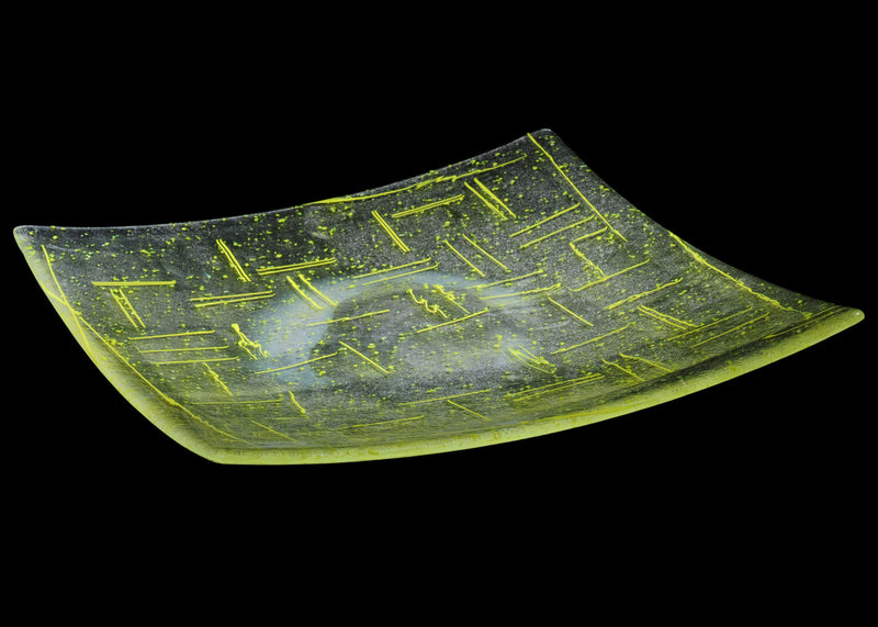 Meyda Tiffany 114431 Plate, Yellow Streamer