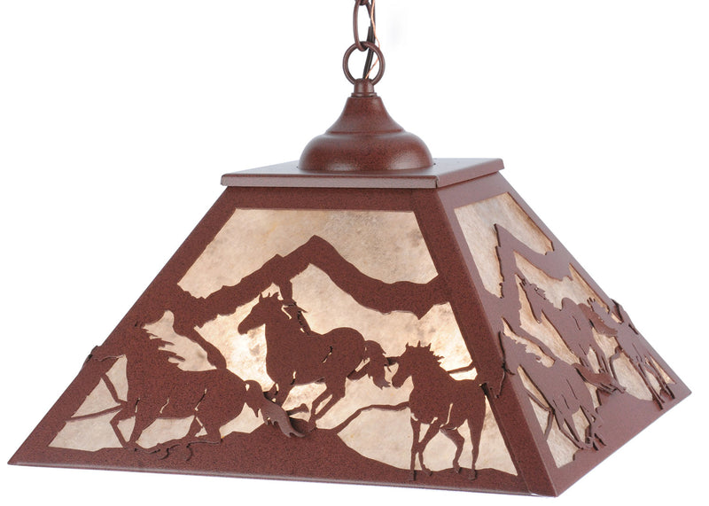Meyda Tiffany 114903 Two Light Pendant, Rust