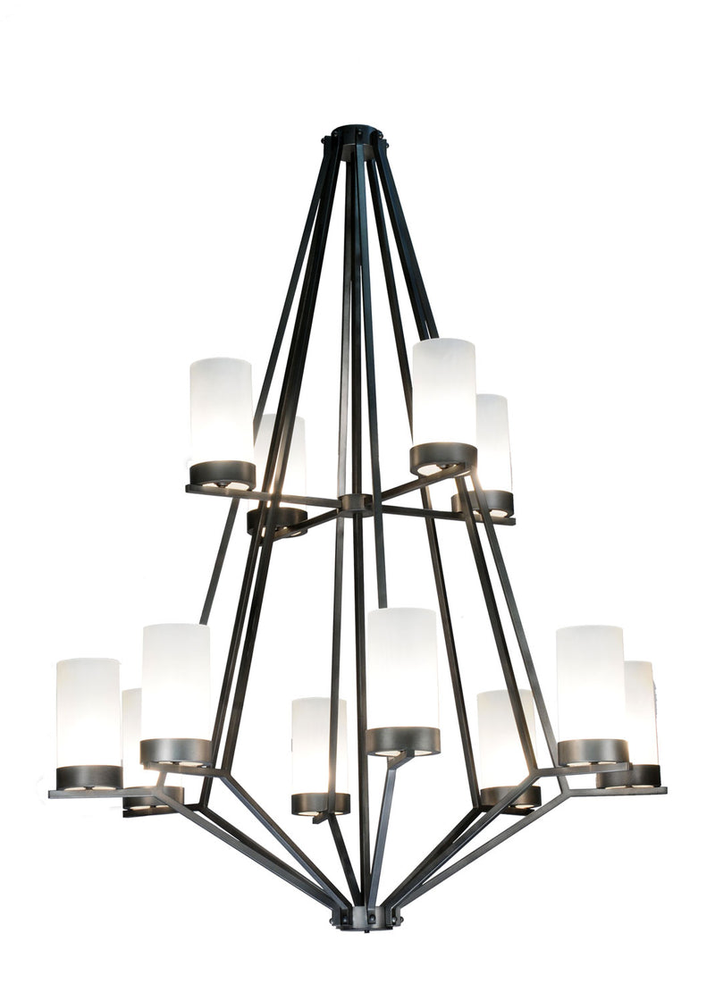 Meyda Tiffany 115096 12 Light Chandelier, Smoke