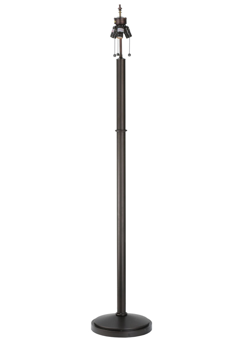 Meyda Tiffany 115321 Three Light Floor Base, Mahogany Bronze