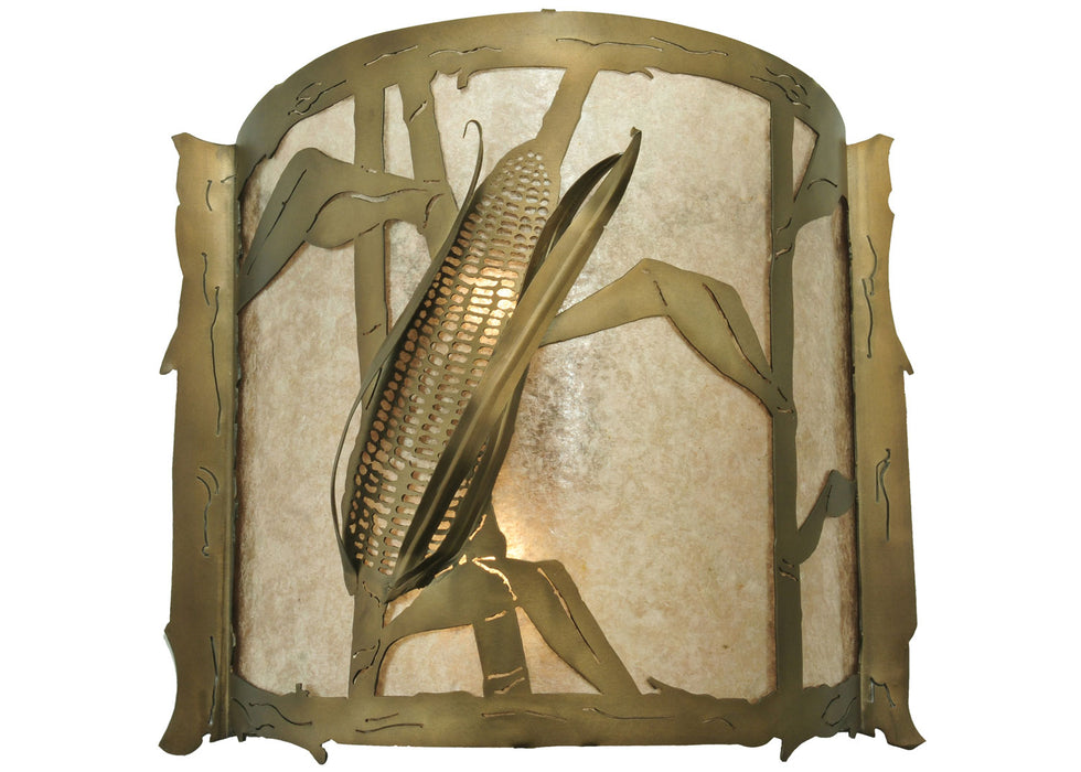 Meyda Tiffany 115658 Two Light Wall Sconce, Antique Copper