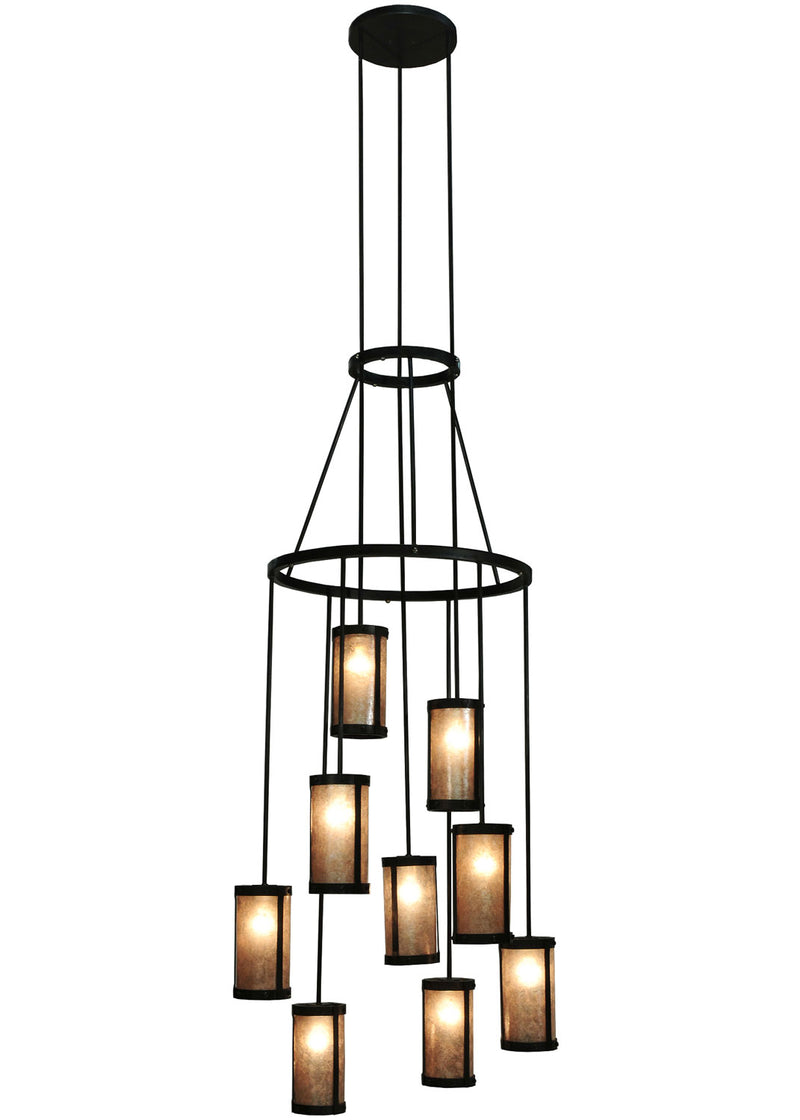 Meyda Tiffany 115771 Nine Light Chandelier, Costello Black