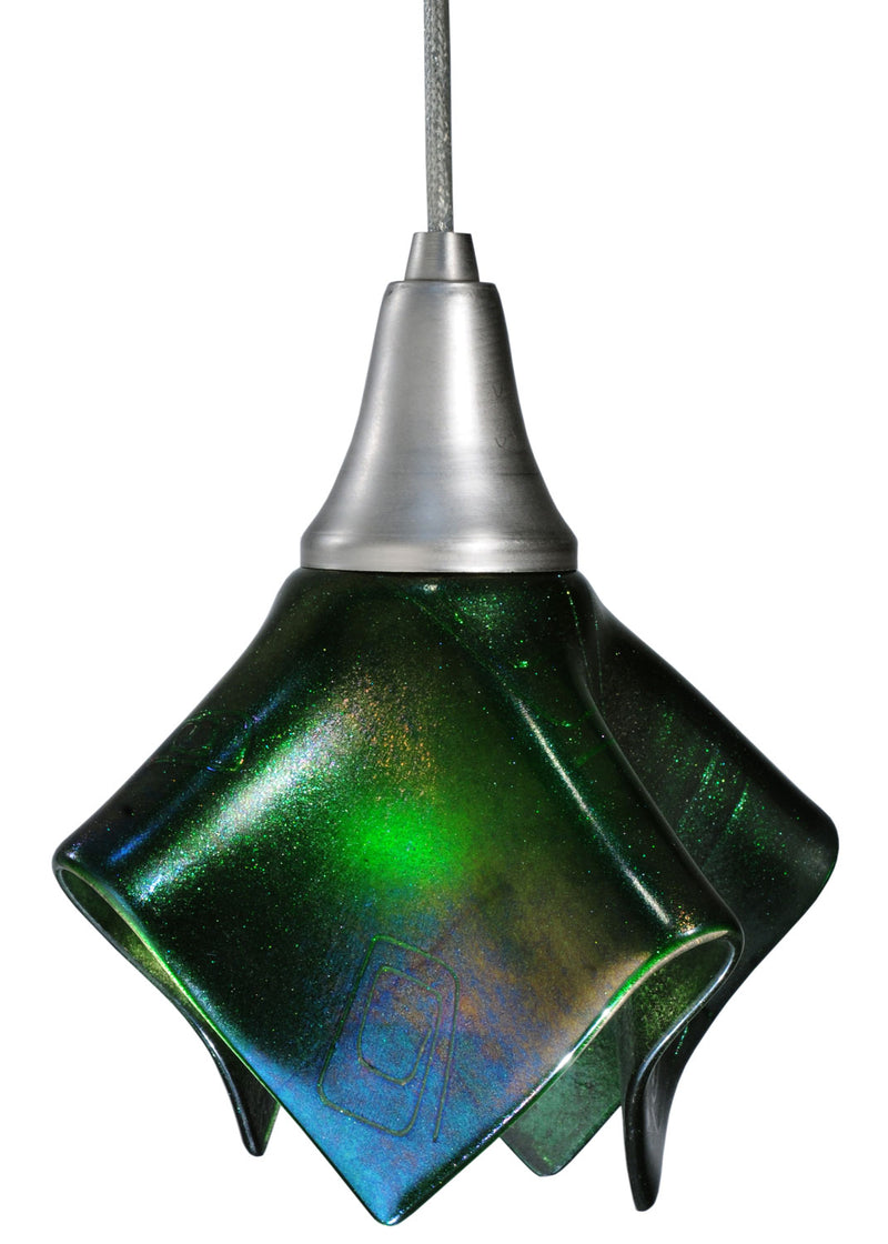 Meyda Tiffany 115821 One Light Mini Pendant, Nickel